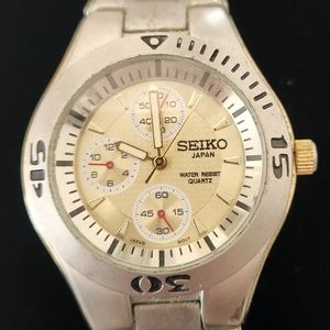 Seiko Water Resistant Silver Watch A007479